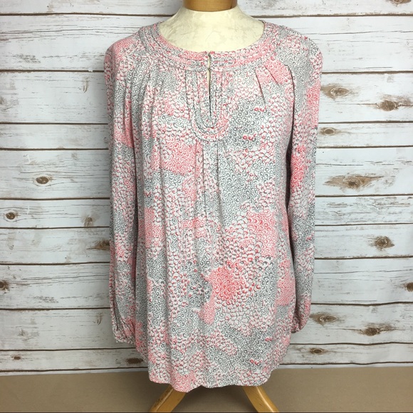 Boden Tops - Boden Pink Gray Multi Career Top